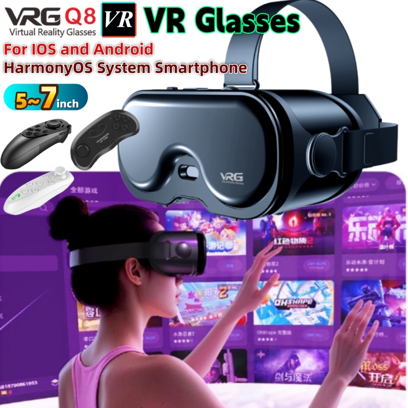 Vr Headset Pc - แว่นตา VRG Q8 VR สำหรับความจริงเสมือนจริง กล่อง