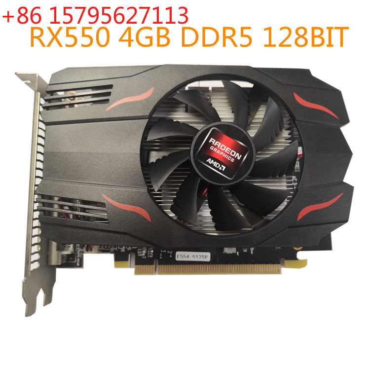 Pc Gaming Ddr5 - การ์ดจอคอมพิวเตอร์สำหรับเล่นเกมความละเอียดสูง รุ่นใหม่ HD RX550 แท้ 4GB