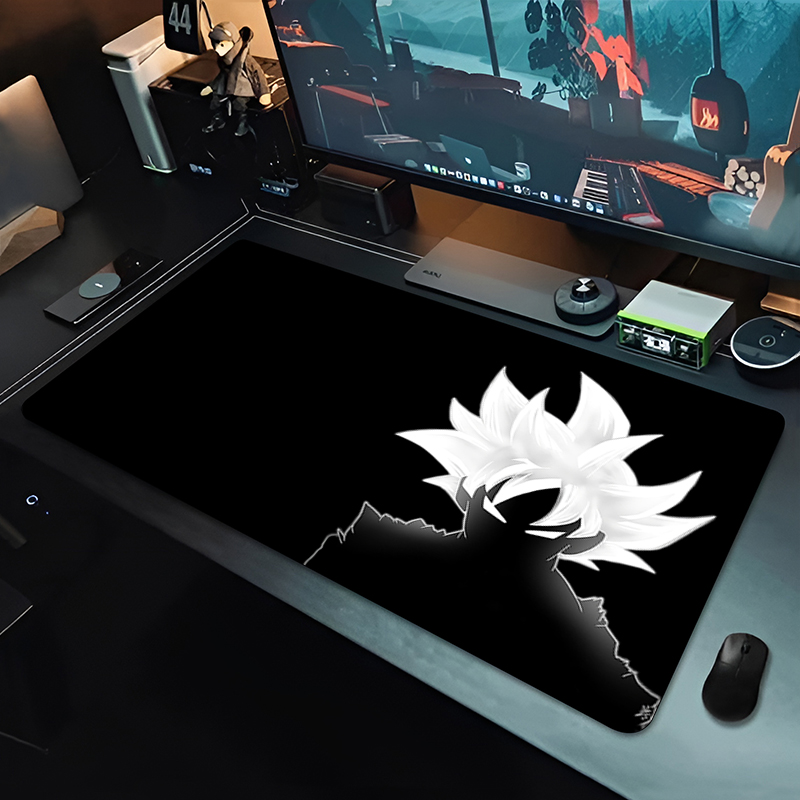 Pc Gaming Setup - แผ่นรองเมาส์อนิเมะ DBZ สีดำ ลายดราก้อนบอล ขนาดใหญ่ สำหรับคอมพิวเตอร์