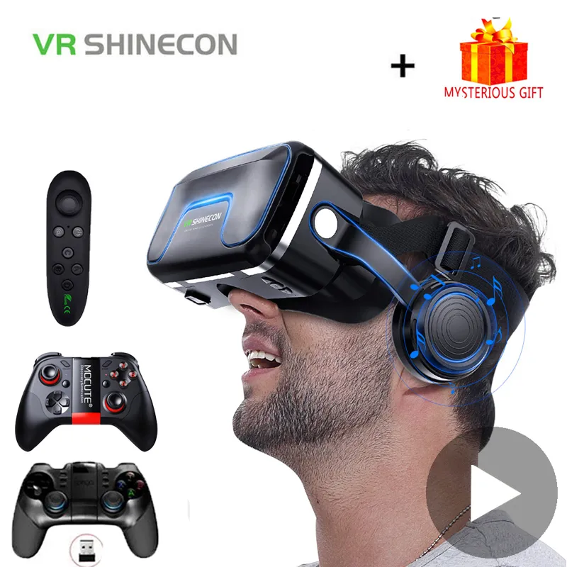 Vr Headset Pc - VR Shinecon 10.0 หมวกกันน็อค 3D แว่นตา