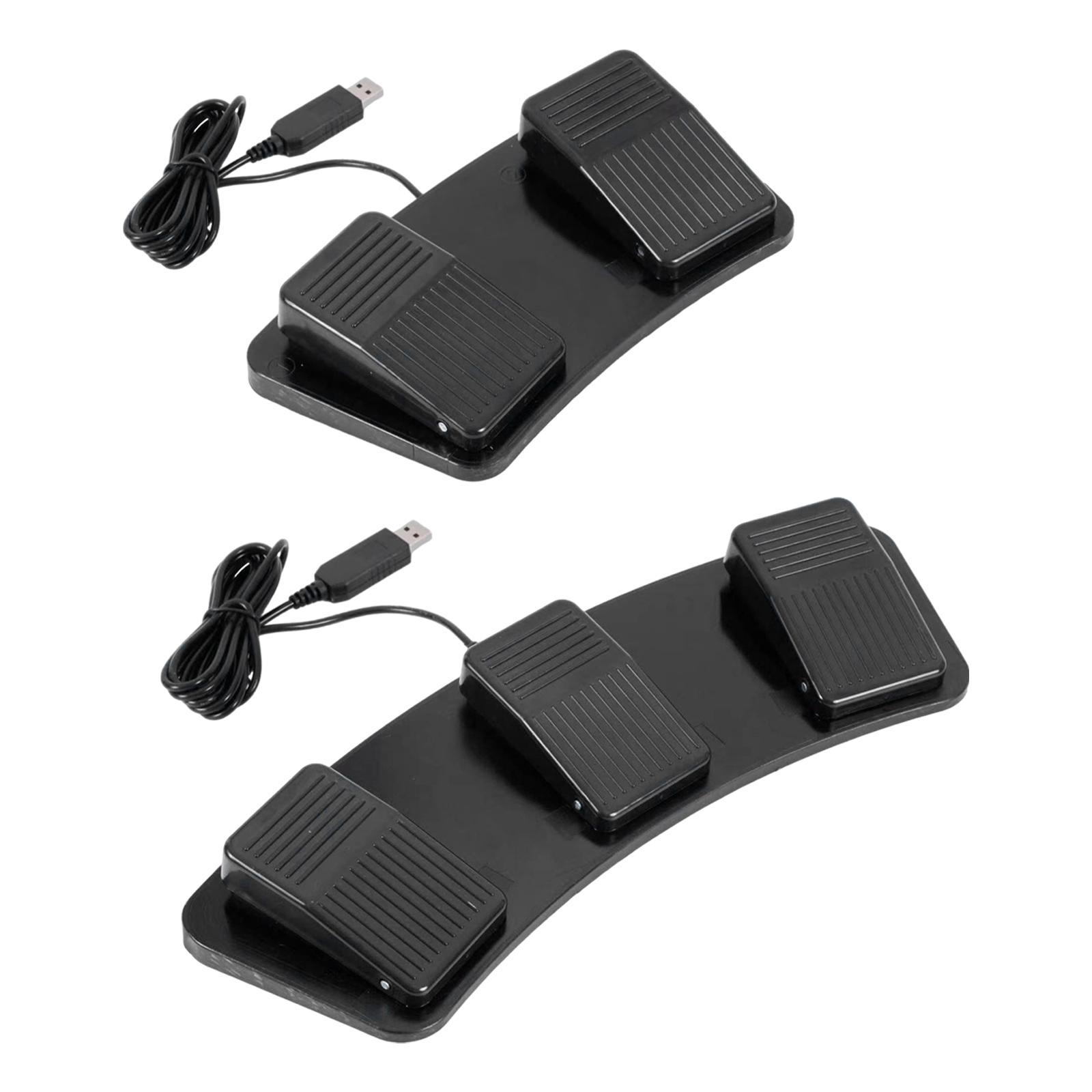 Usb Foot Pedal Gaming - สวิตช์เท้าเหยียบแบบ USB ใช้งานได้ทันที ควบคุมการทำงานแบบกลไก ใช้แทนคีย์บอร์ดสำหรับเลื่อนหน้า สำหรับเล่นเกมคอมพิวเตอร์