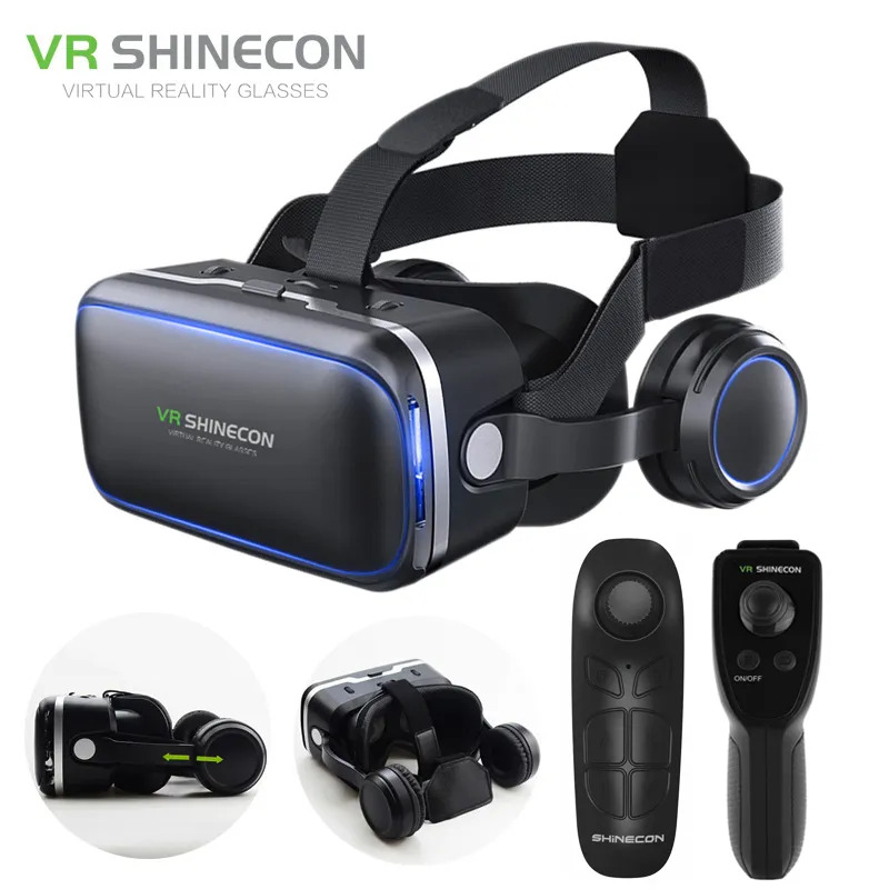 Vr Headset Pc - VR shinecon 6.0หูฟังสเตอริโอเสมือนจริง, 3D VR พร้อมรีโมทคอนโทรลสำหรับ