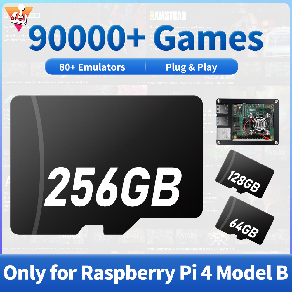 Pc Gaming Emulator - การ์ดเกม TF สําหรับ Raspberry Pi 4B