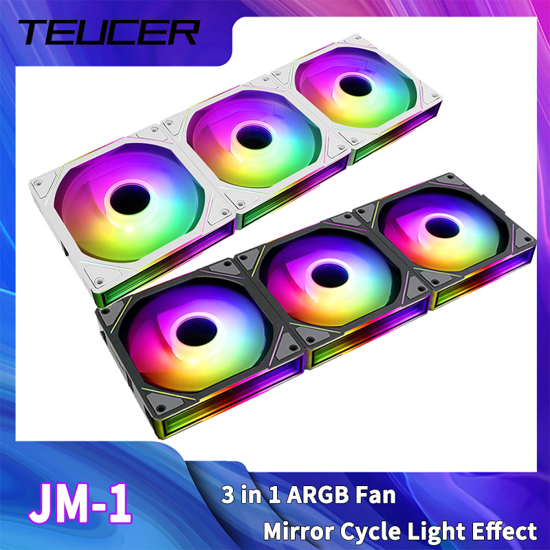Pc Water Cooling - TEUCER JM-1 พัดลมคอมพิวเตอร์ ARGB Mirror Cycle