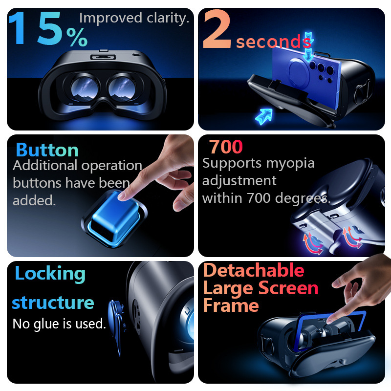 แว่นตา VRG Q8 VR สำหรับความจริ - Vr Headset Pc บทวิจารณ์และราคา