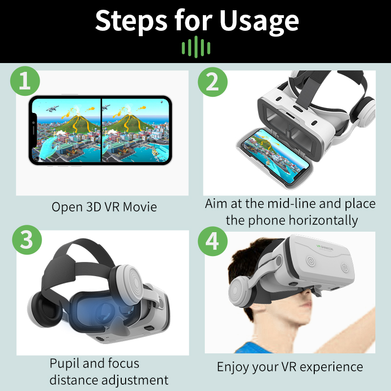 3D Viar โทรศัพท์ Virtual Reali - Vr Headset Pc บทวิจารณ์และราคา