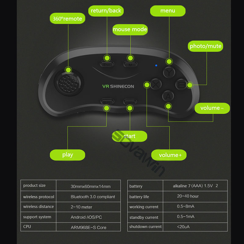 Shinecon Universal VR Controll - Vr Headset Pc บทวิจารณ์และราคา