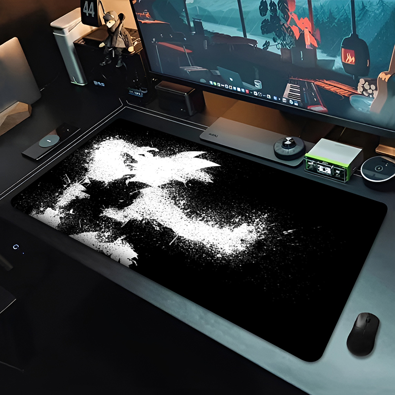 แผ่นรองเมาส์อนิเมะ DBZ สีดำ ลา - Pc Gaming Setup บทวิจารณ์และราคา