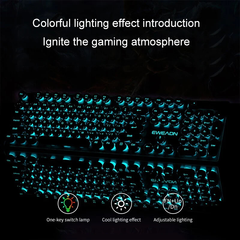 ชุดคีย์บอร์ดและเมาส์สไตล์เรโทร - Pc Gaming Keyboard บทวิจารณ์และราคา