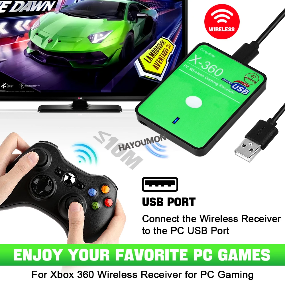ตัวรับสัญญาณเกมไร้สาย USB คอนโ - Pc Gaming Xbox บทวิจารณ์และราคา