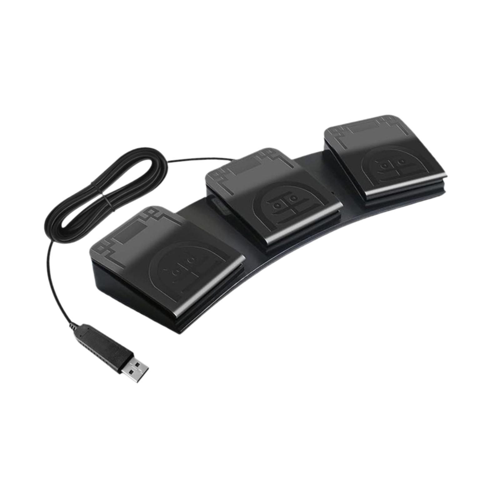 แป้นเหยียบ USB แบบสามปุ่ม 3 คั - Usb Foot Pedal Gaming บทวิจารณ์และราคา