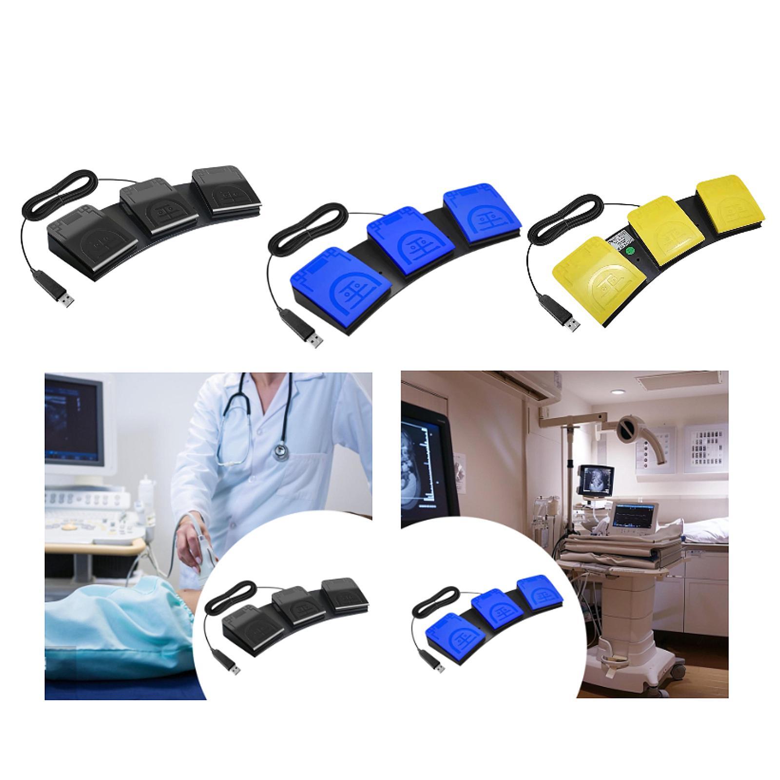 แป้นเหยียบ USB แบบสามปุ่ม 3 คั - Usb Foot Pedal Gaming บทวิจารณ์และราคา