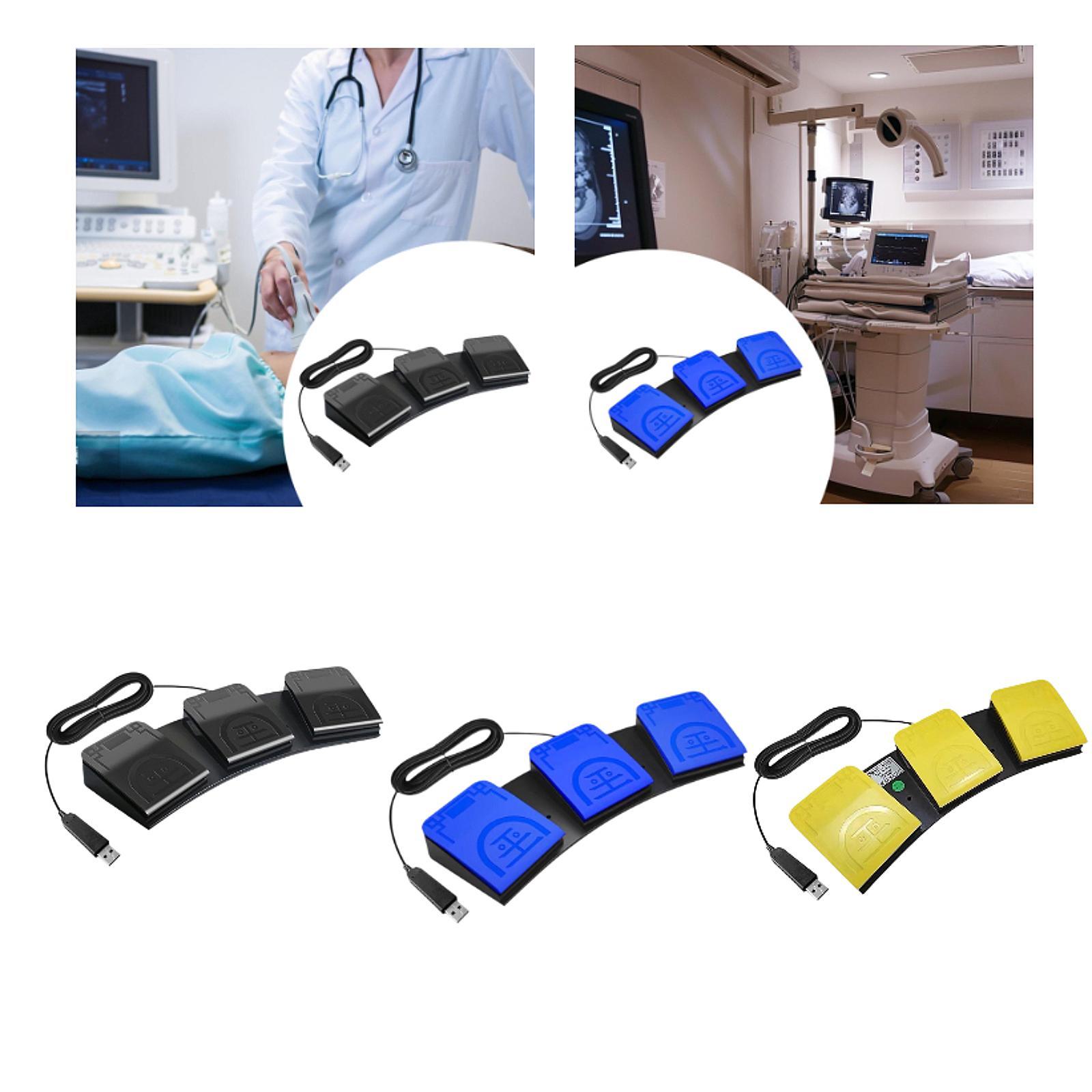 แป้นเหยียบ USB แบบสามปุ่ม 3 คั - Usb Foot Pedal Gaming บทวิจารณ์และราคา