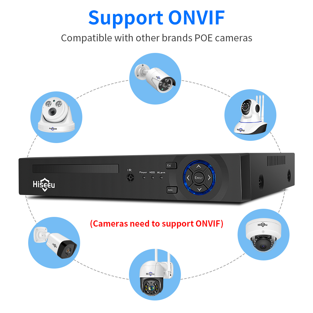 Hiseeu 4CH 10CH 16CH 4K 8MP 5M - Webcam 4K บทวิจารณ์และราคา