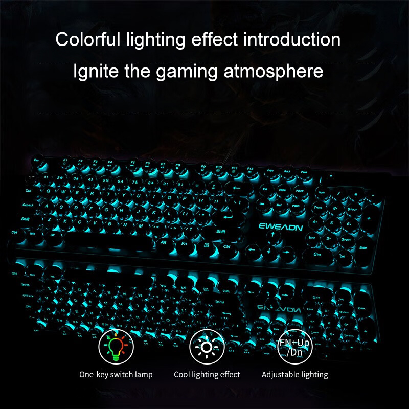 EWEADN คีย์บอร์ดเกมเครื่องพิมพ - Pc Gaming Keyboard บทวิจารณ์และราคา