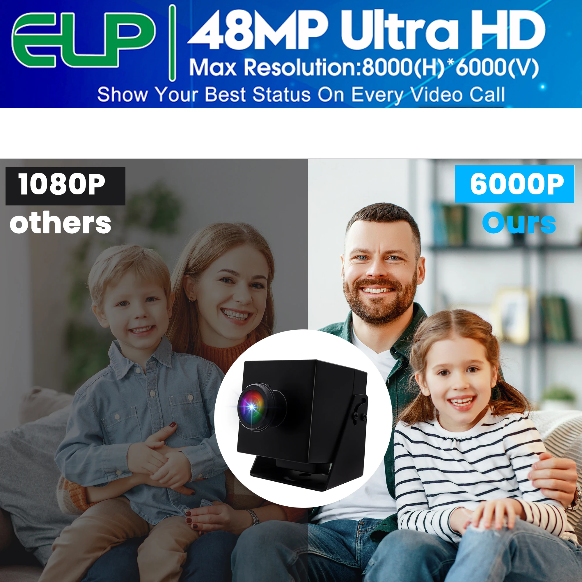 กล้อง USB ELP 48MP 8K Ultra HD - Webcam 4K บทวิจารณ์และราคา