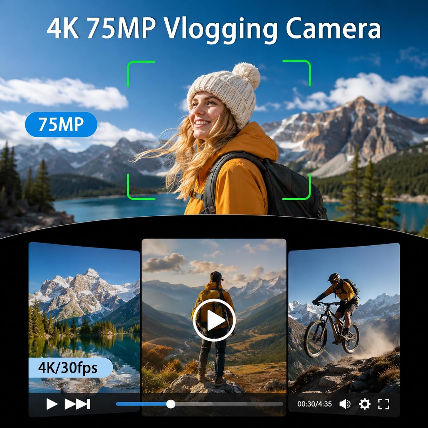 กล้องวิดีโอมือถือ 4K พร้อมกิมบ - Webcam 4K บทวิจารณ์และราคา