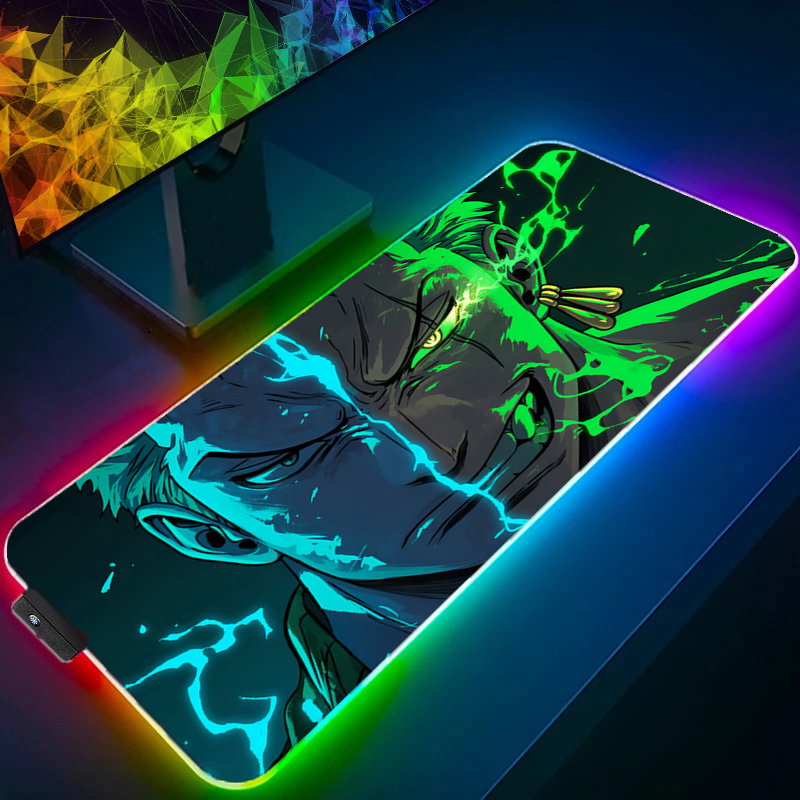 ONE PIECE Zoro Mouse Pad RGB อ - Pc Gaming Setup บทวิจารณ์และราคา