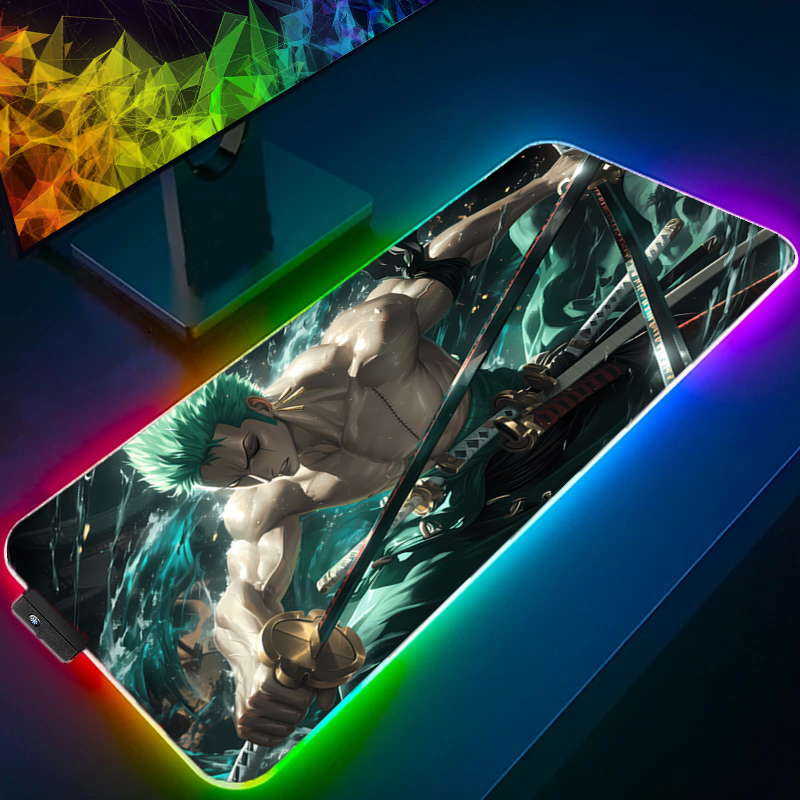 ONE PIECE Zoro Mouse Pad RGB อ - Pc Gaming Setup บทวิจารณ์และราคา