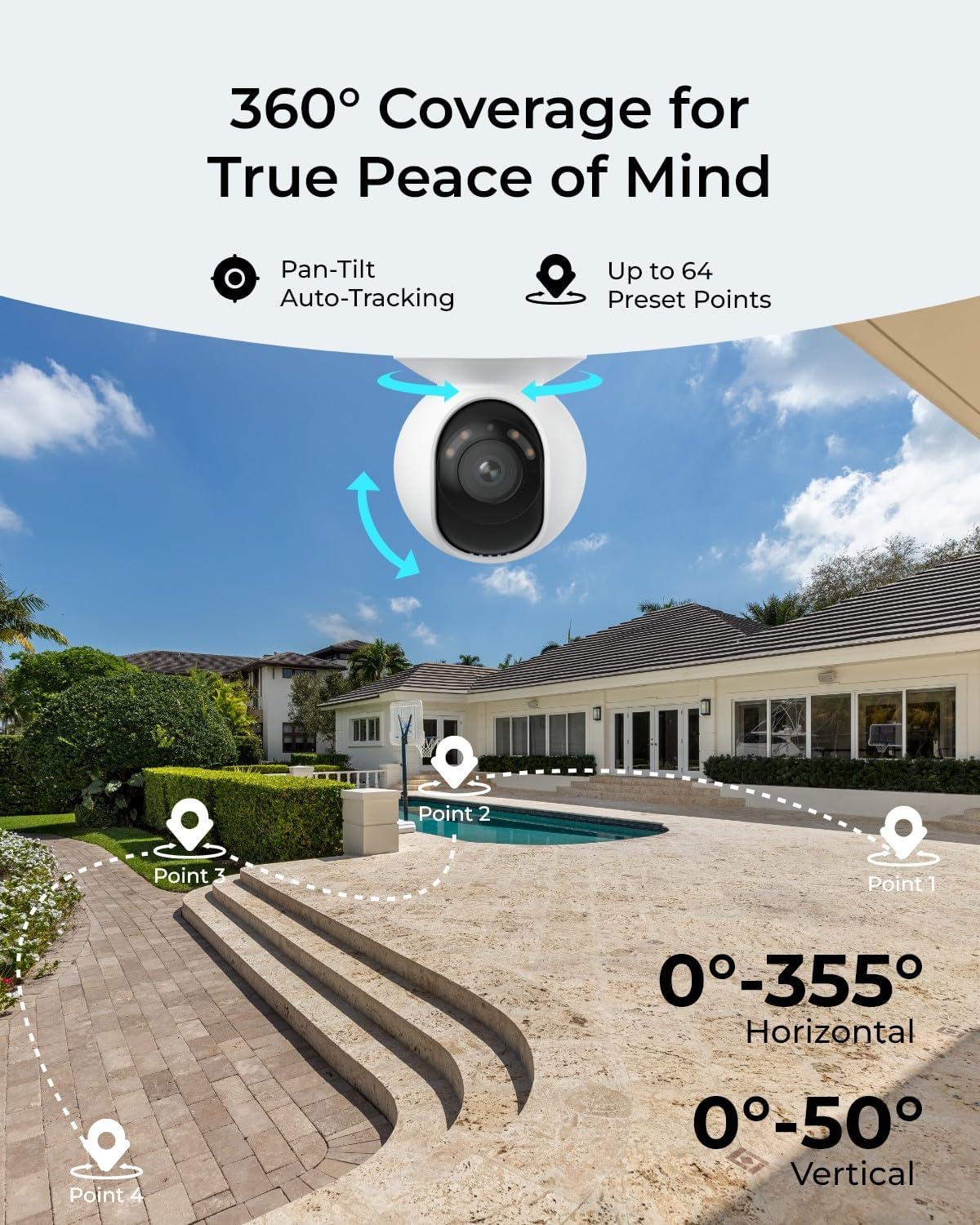 กล้องรักษาความปลอดภัยบ้านกลางแ - Webcam 4K บทวิจารณ์และราคา