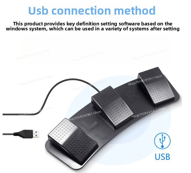 สวิตช์เท้าแบบ 3 ปุ่ม USB แบบตั - Usb Foot Pedal Gaming บทวิจารณ์และราคา