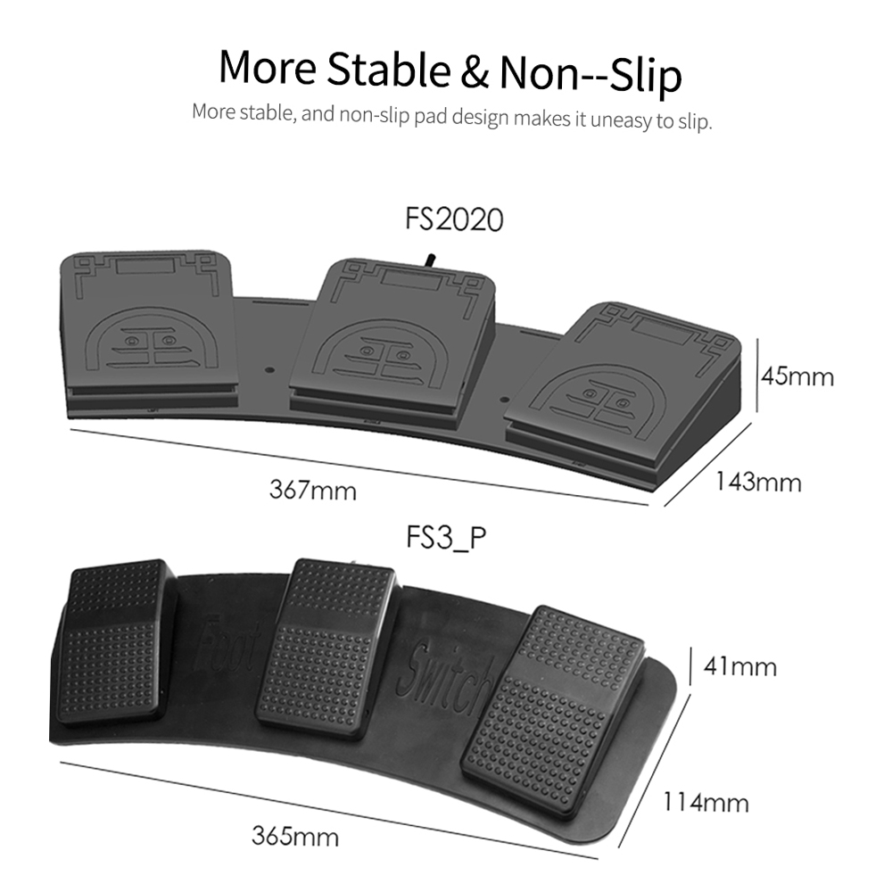 แป้นควบคุมสวิตช์เท้าแบบ USB FS - Usb Foot Pedal Gaming บทวิจารณ์และราคา