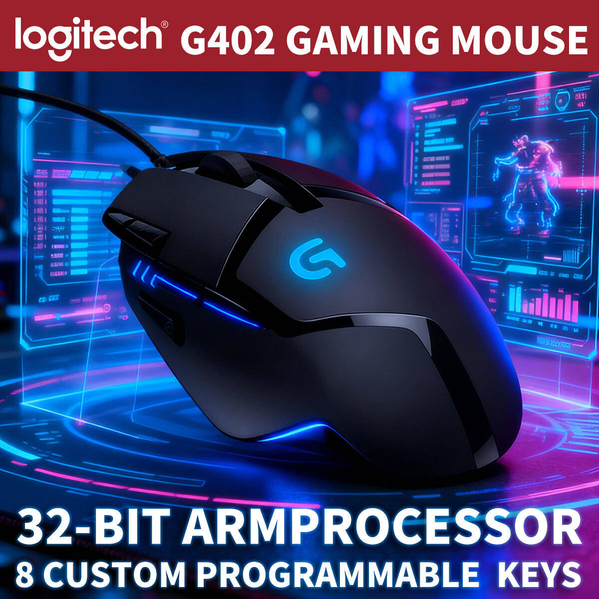 เมาส์เกมมิ่ง Logitech G402 Hyp - Pc Gaming Entry Level บทวิจารณ์และราคา