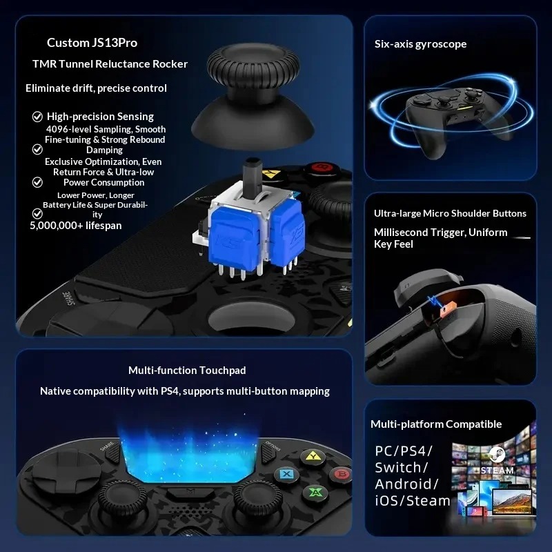คอนโทรลเลอร์ไร้สาย AceGamer D4 - Pc Gaming Emulator บทวิจารณ์และราคา