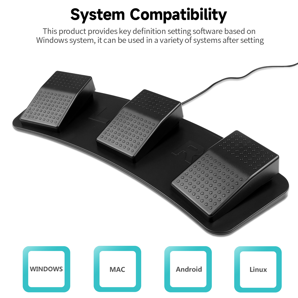 แป้นเหยียบอเนกประสงค์แบบปรับแต - Usb Foot Pedal Gaming บทวิจารณ์และราคา