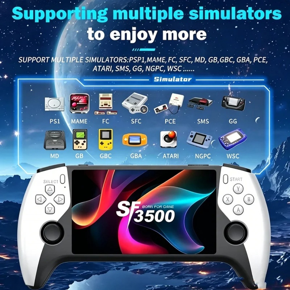 SF3500 เครื่องเล่นเกมพกพาขนาด  - Pc Gaming Emulator บทวิจารณ์และราคา