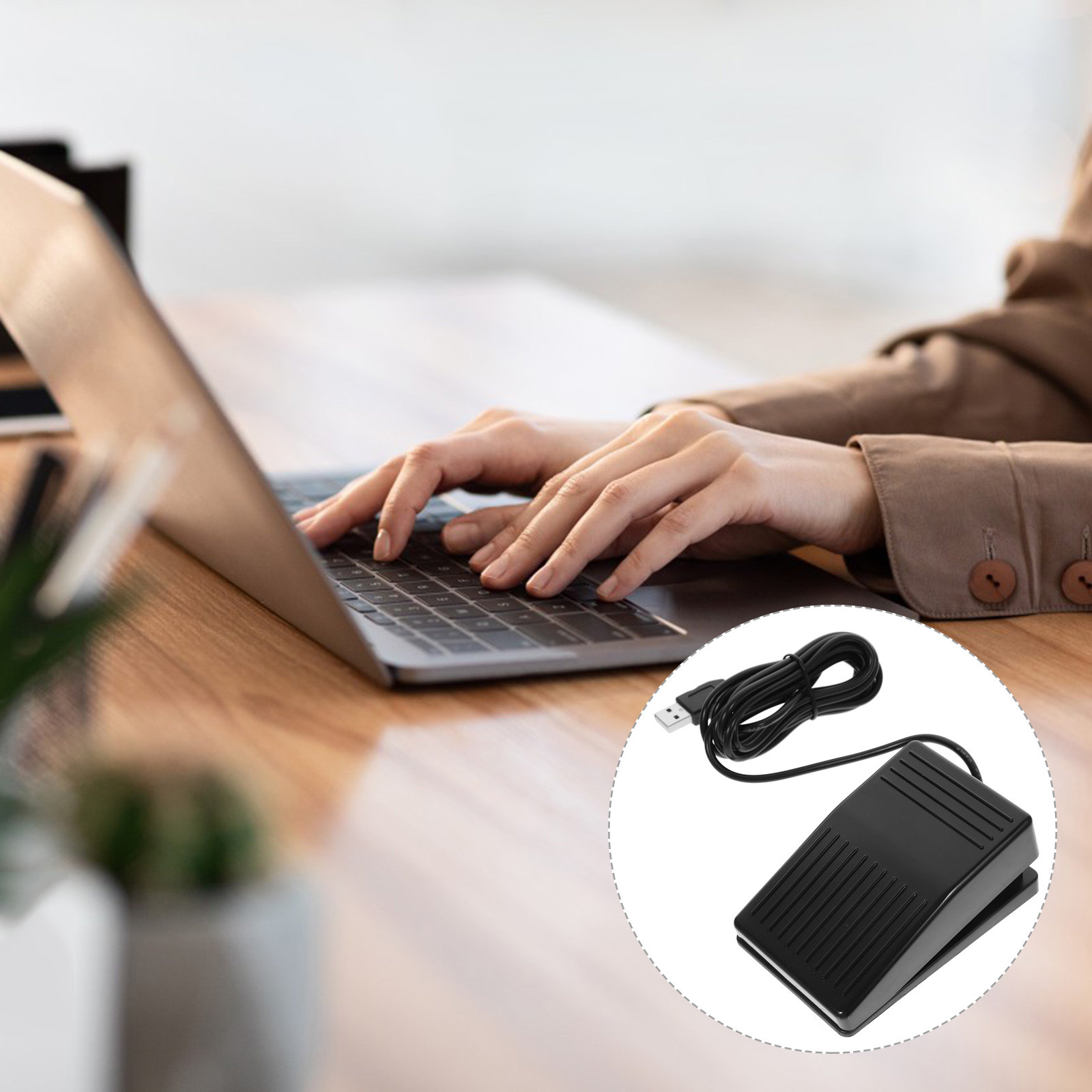 สวิตช์เท้าเดี่ยวแบบ USB ทำจากพ - Usb Foot Pedal Gaming บทวิจารณ์และราคา